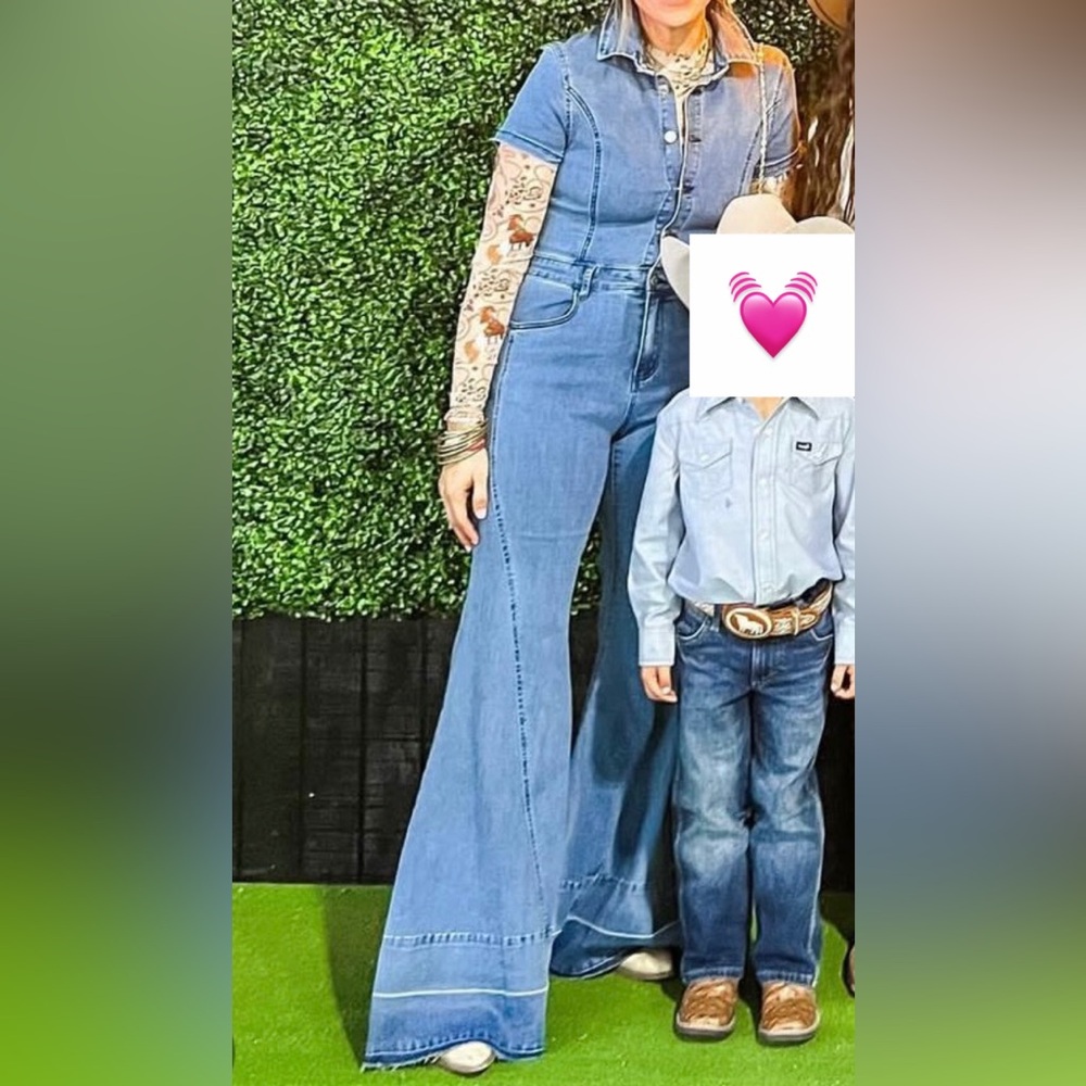 Denim Blue Jumpsuit - Picture 3 of 3